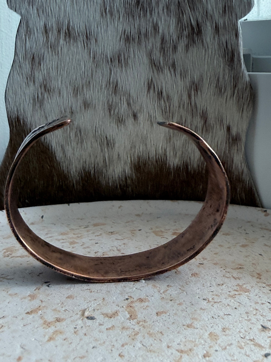 Tristan James Navajo Handmade Pure Copper Stamped Cuffs