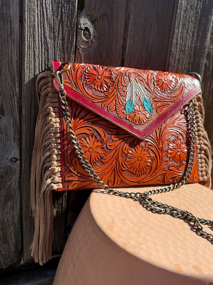 Sunset Chaser | Fringe Crossbody Clutch
