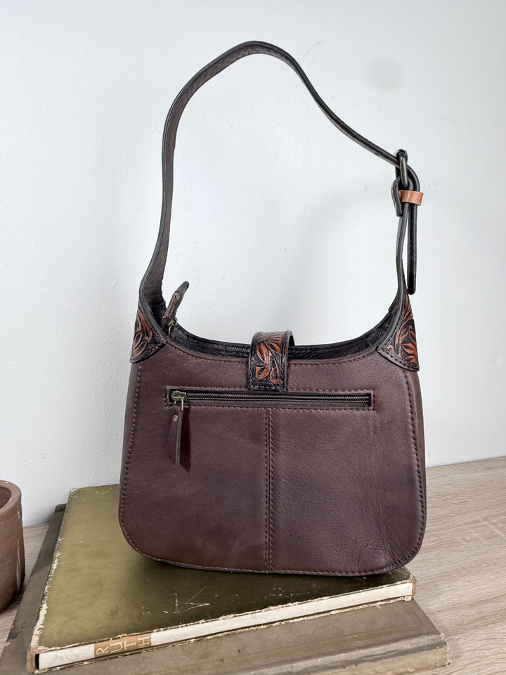 The Sunday Best | Tooled Leather & Cowhide Shoulder Bag
