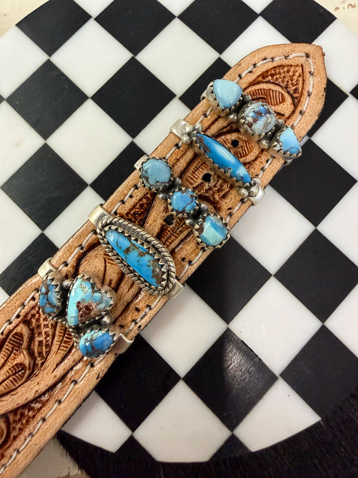 Golden Hills Turquoise Sterling Silver Watch Band Charms
