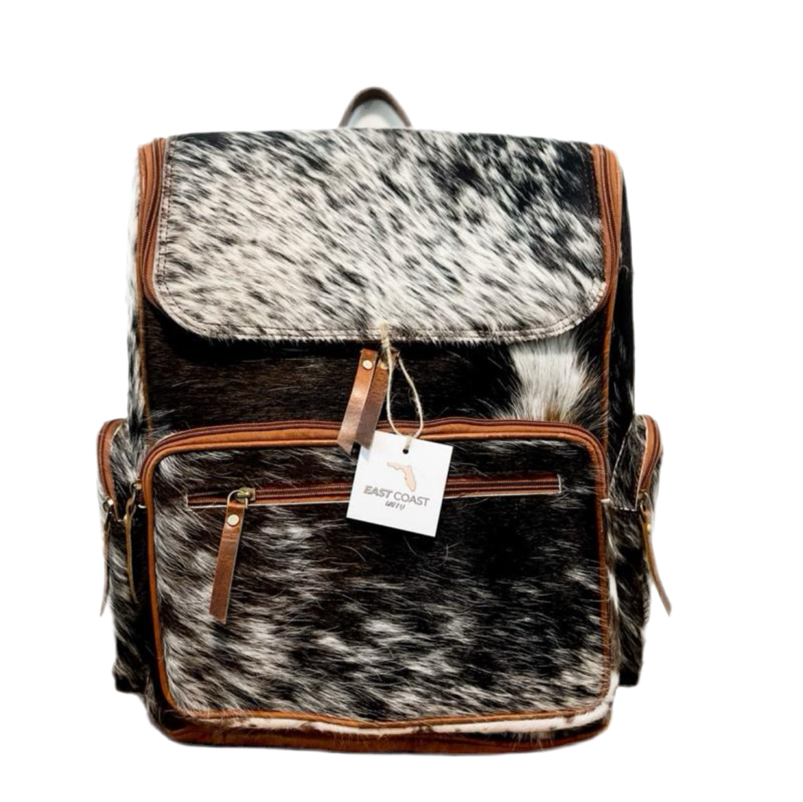 The Bubba Bag: Hair on Cowhide Leather Backpack