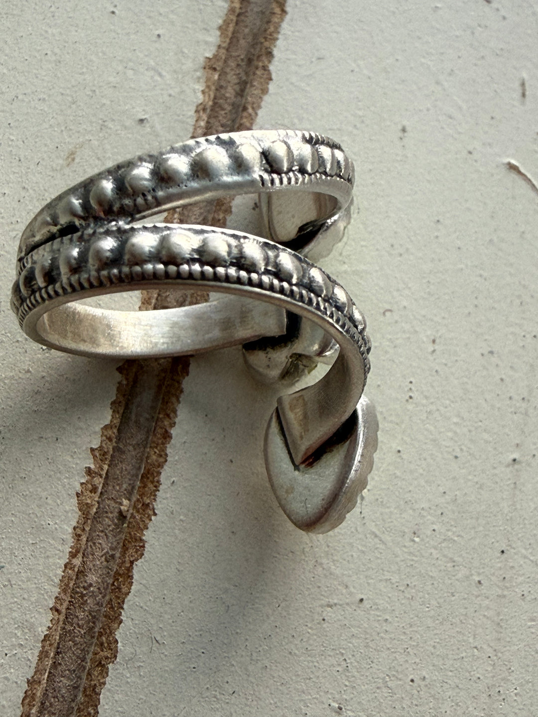 Palomino & Sterling Silver Size 6 Adjustable Bypass Ring