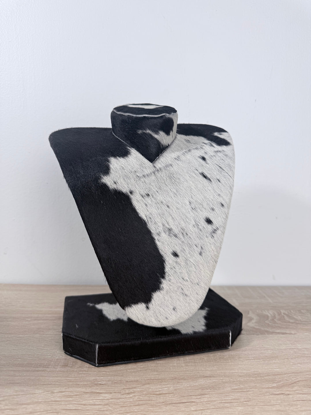 Cowhide Necklace Display Bust | Genuine Hair-On Hide