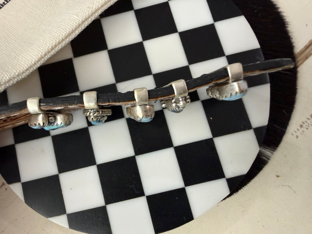 Golden Hills Turquoise Sterling Silver Watch Band Charms