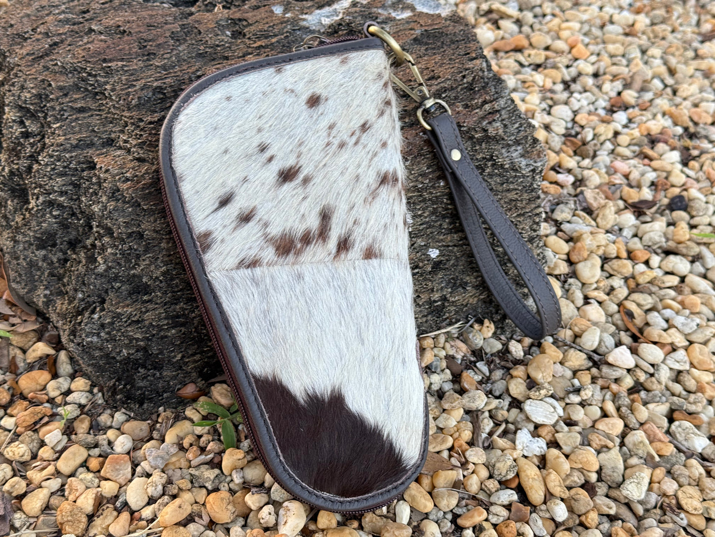 Padded Cowhide Handgun Case - Mini
