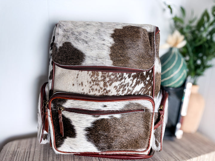 The Bubba Bag™ | Hair-On Cowhide & Genuine Leather Backpack