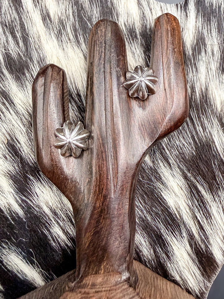 Sterling Silver Southwestern Sunburst Stud Earrings | 3/8” Silver Studs