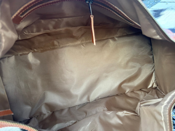 The Quick Stop | Cowhide & Leather Duffle Bag