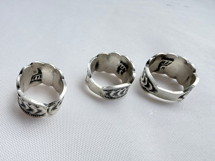 Benny Ramone Navajo Starburst Cigar Band Ring | Sterling Silver | Multiple Sizes