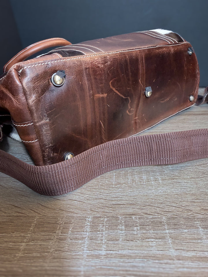 The Day Tripper | Full-Grain Leather & Cowhide Carryall