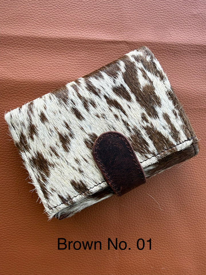 The Little Fold | Hair-On Cowhide Leather Trifold Wallet