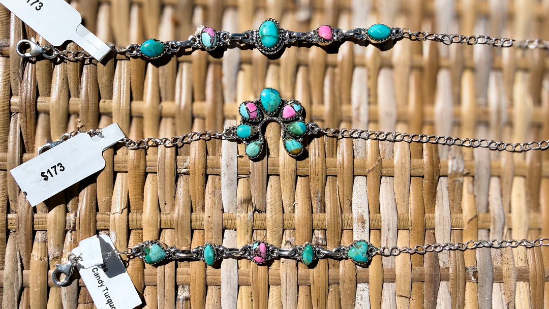 Cotton Candy Collection | Sterling Silver & Turquoise Bracelets