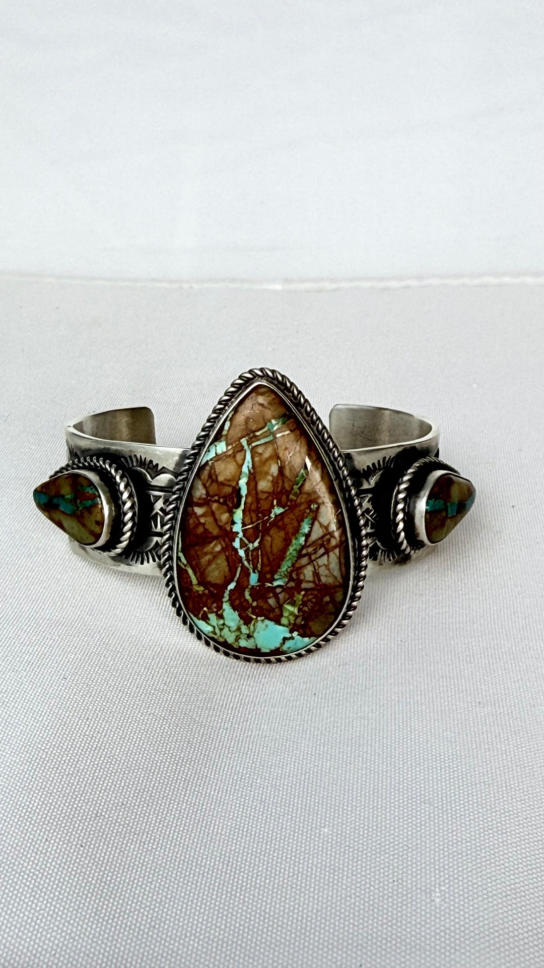 Rick Enriquez #7 of 7 | Royston Ribbon Turquoise Sterling Silver Cuff | 7” Fit