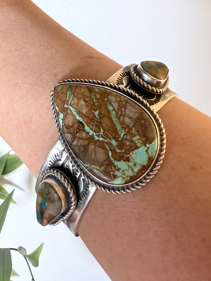 Rick Enriquez #7 of 7 | Royston Ribbon Turquoise Sterling Silver Cuff | 7” Fit