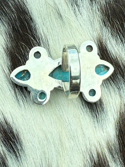 Sundance Sky: Adjustable Sterling Silver Southwest Turquoise Ring
