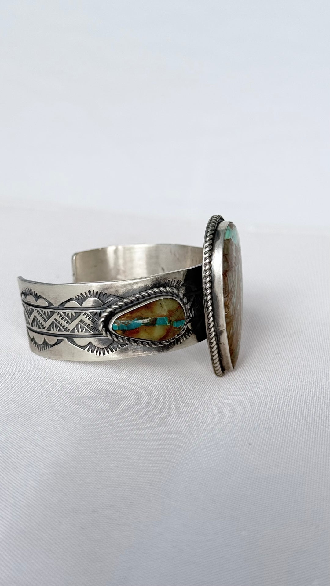 Rick Enriquez #7 of 7 | Royston Ribbon Turquoise Sterling Silver Cuff | 7” Fit