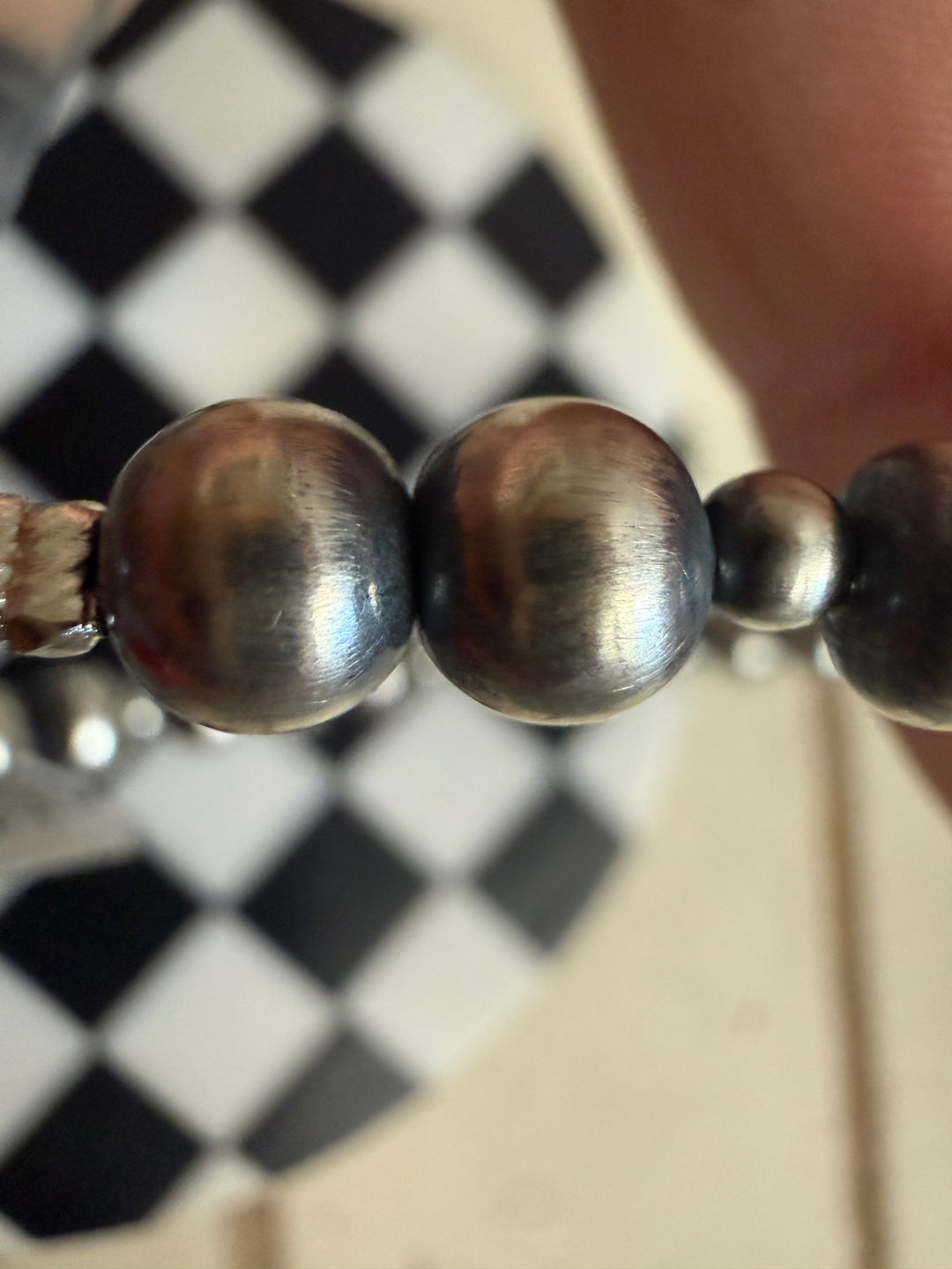 Lucinda Sardo 6mm Navajo Pearl Sterling Silver Bracelet | 6–9”