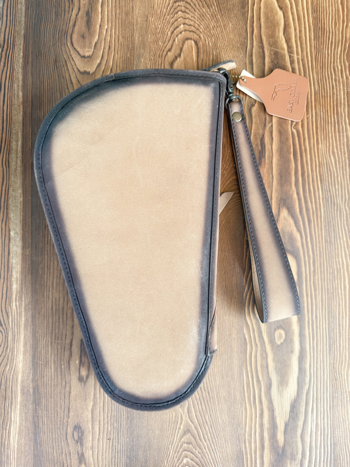 The Burnt Biscuit | 12” Tooled Leather Padded Gun Case