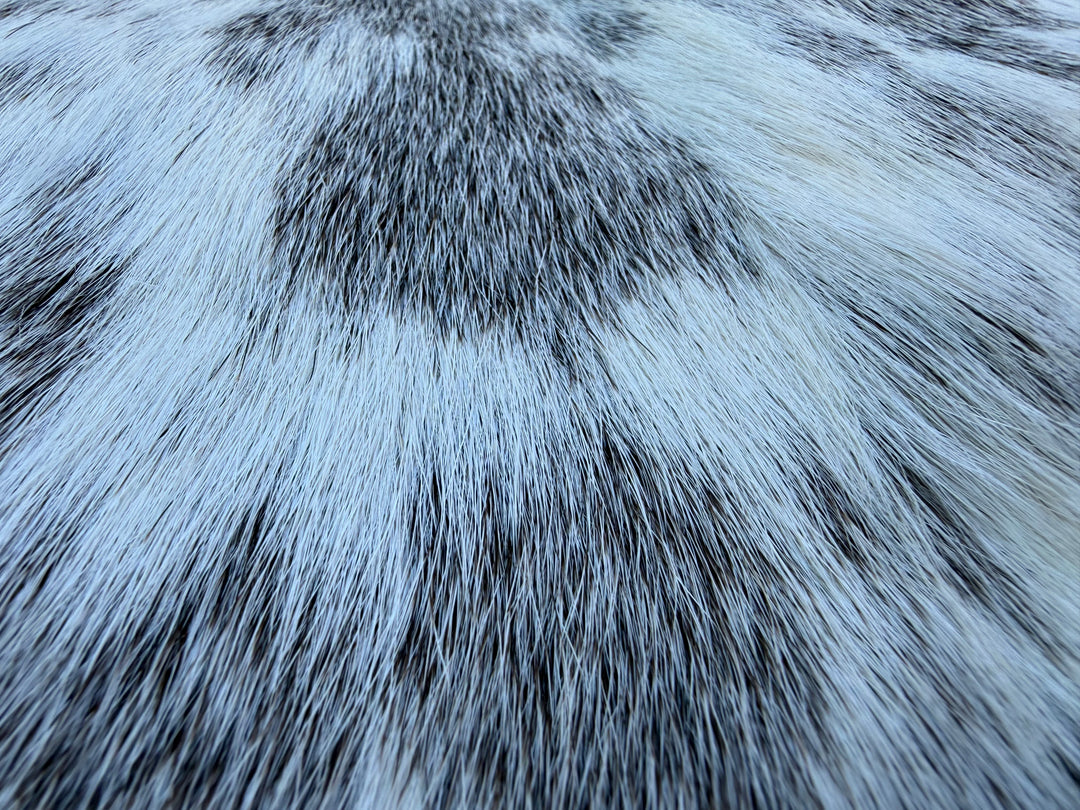 Silver Mist Cowhide Rug – Natural Silver Grey Cowhide Hide Rug – Large 66” x 59”