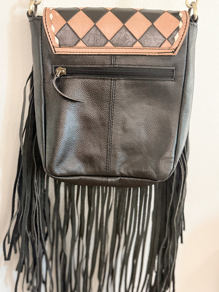 The Checkmate Collection | Cowhide & Leather Travel Set