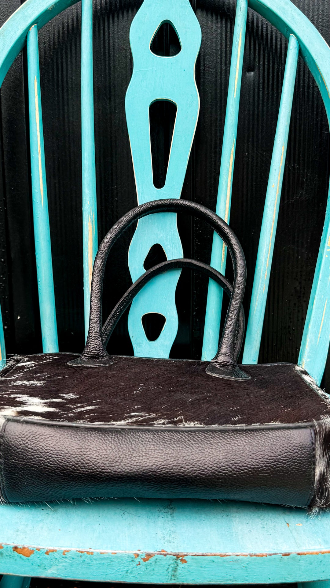 Hair-On Cowhide Mini Tote | Genuine Leather Everyday Purse | Lightweight Western Chic Handbag