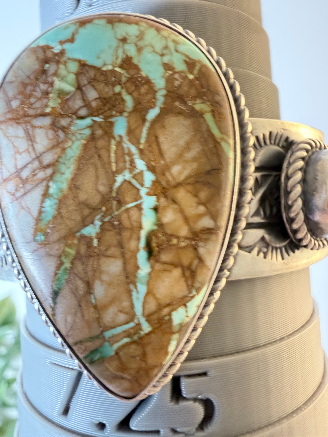 Rick Enriquez #7 of 7 | Royston Ribbon Turquoise Sterling Silver Cuff | 7” Fit