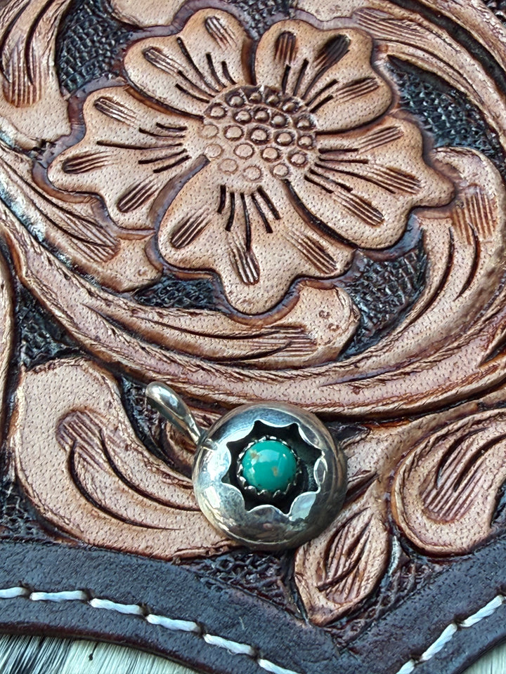 Sterling Silver Mini Naive Necklace Pendant | Spiny Oyster, Pink Opal, Turquoise
