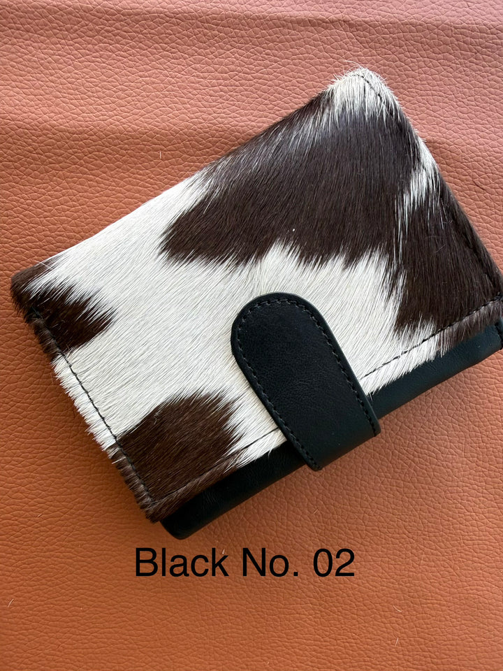 The Little Fold | Hair-On Cowhide Leather Trifold Wallet