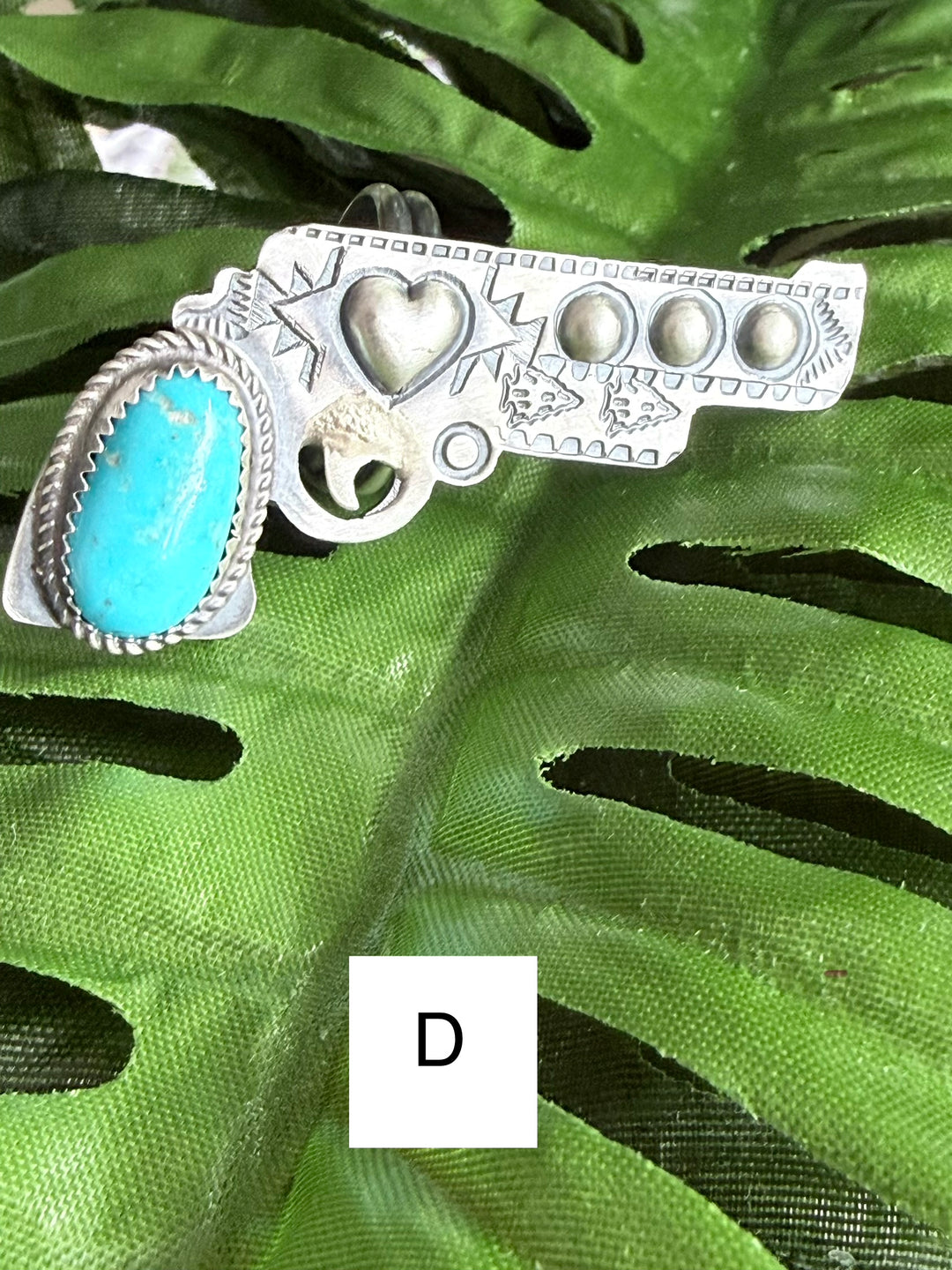 Finger Gunzz | Tim Yazzie Navajo Turquoise Sterling Silver Rings