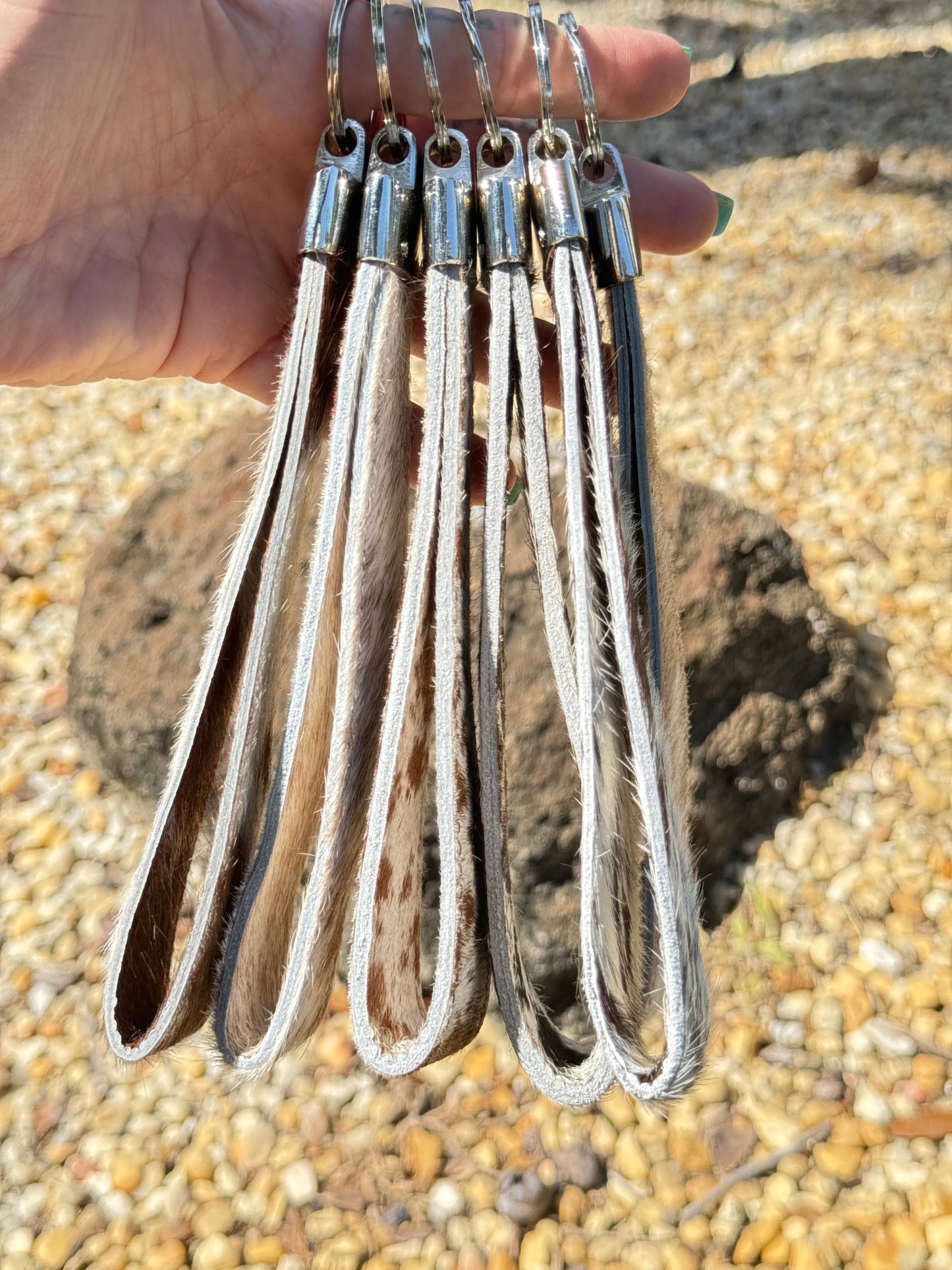 Cowhide Keychain