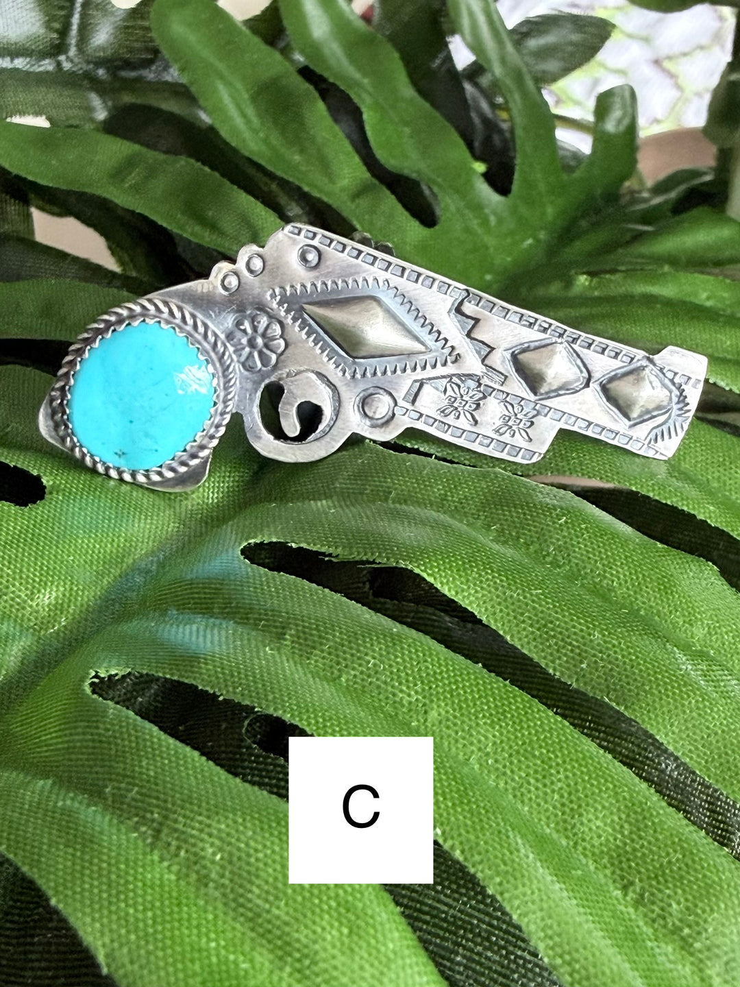 Finger Gunzz | Tim Yazzie Navajo Turquoise Sterling Silver Rings