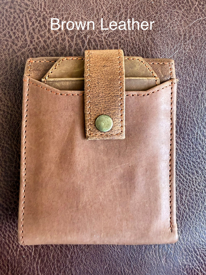Frontier Fold | Cowhide Bifold Wallet – Handmade Western Leather Wallet for Men