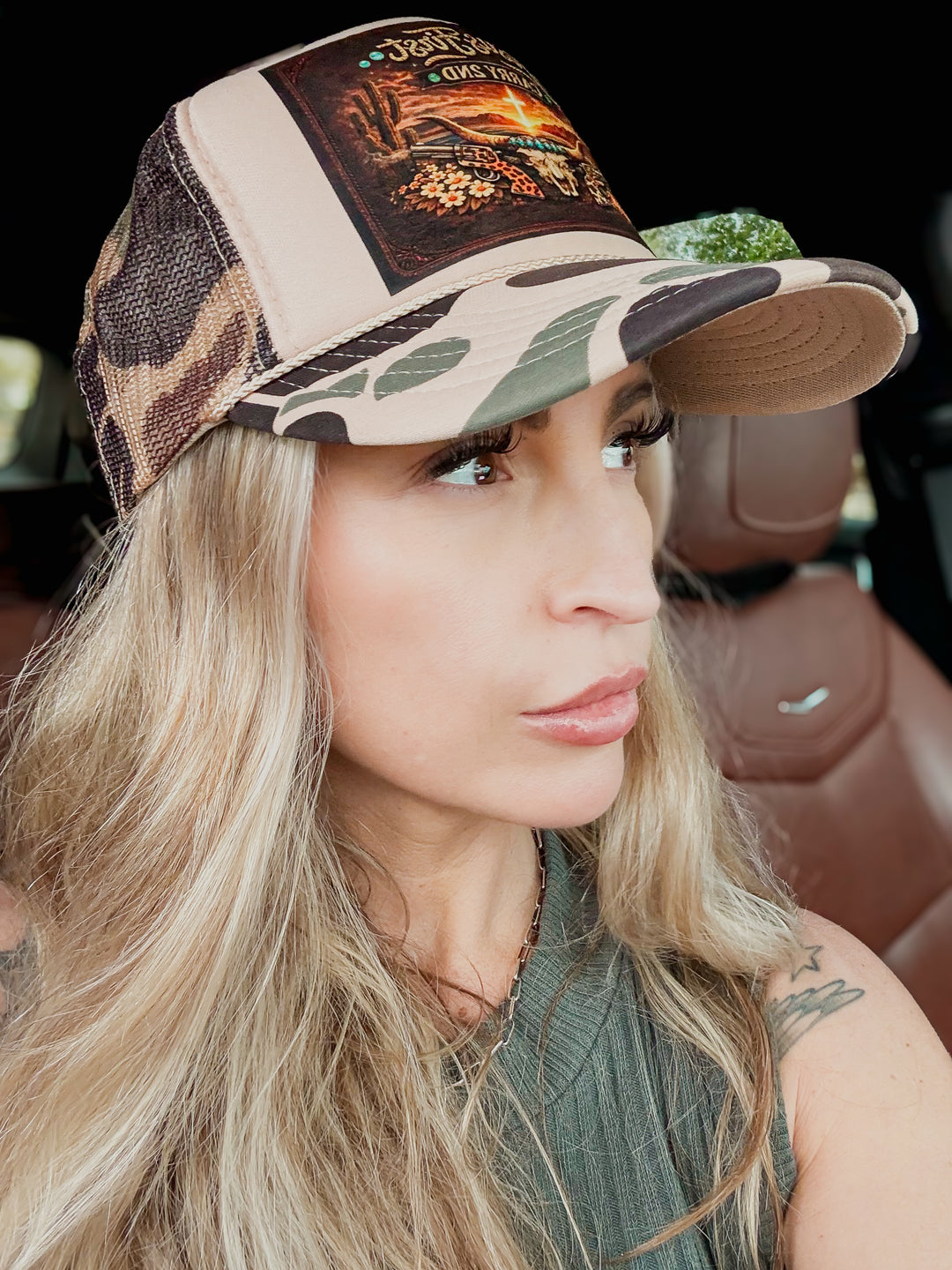 ECC “Faith, Freedom & 2A” Duck Camo Trucker Hat
