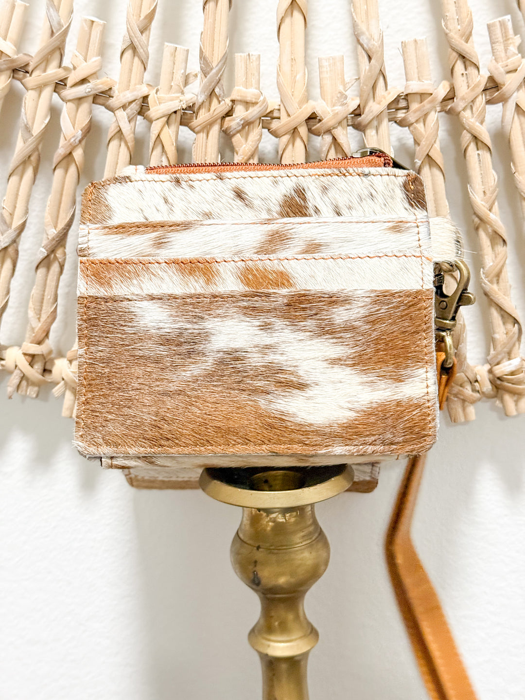 Cowhide Card Holder Wristlet