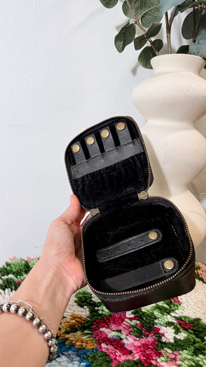 The Boot Stitch Mini | Leather Travel Jewelry Box