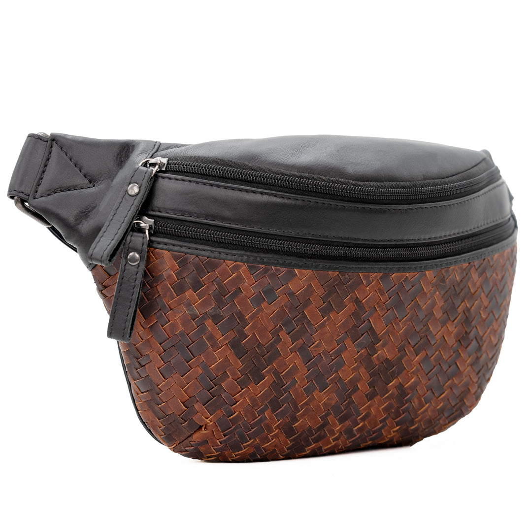 Concealed Carry Haisley Woven Leather Sling by Lady Conceal