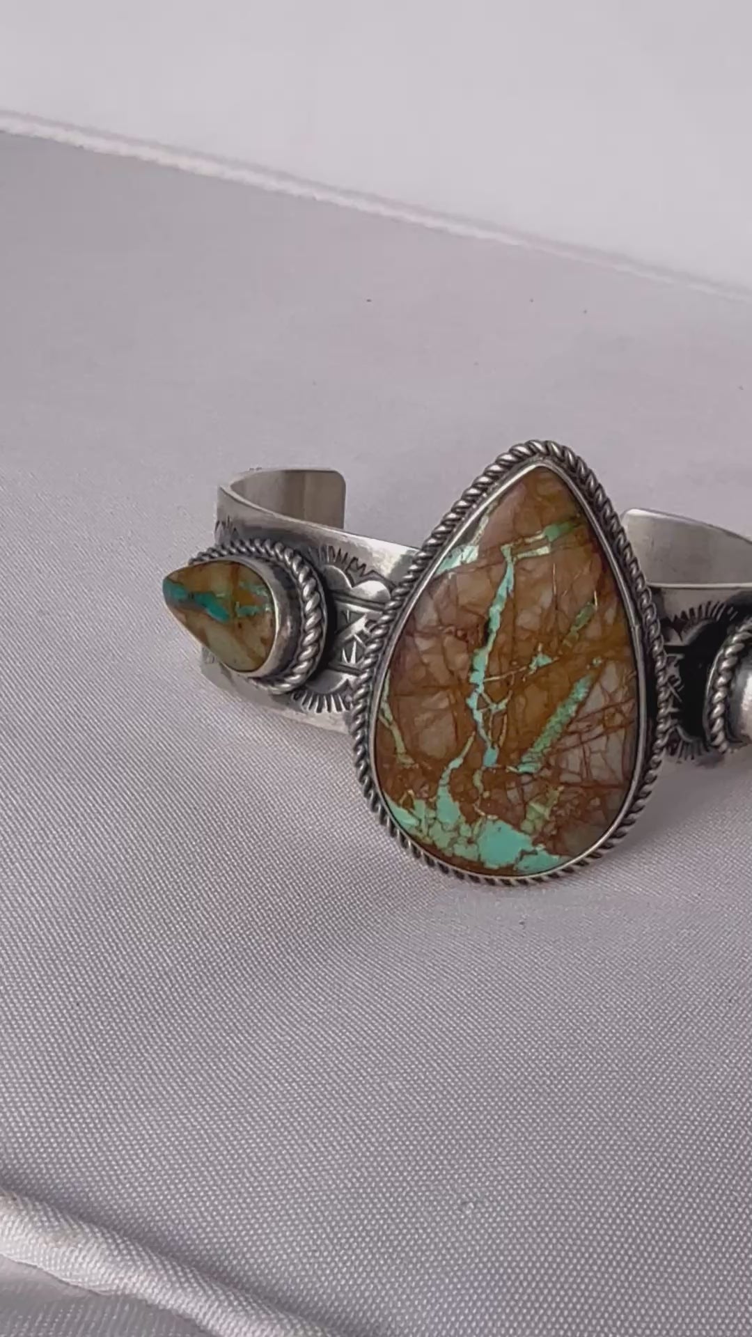 Rick Enriquez #7 of 7 | Royston Ribbon Turquoise Sterling Silver Cuff | 7” Fit