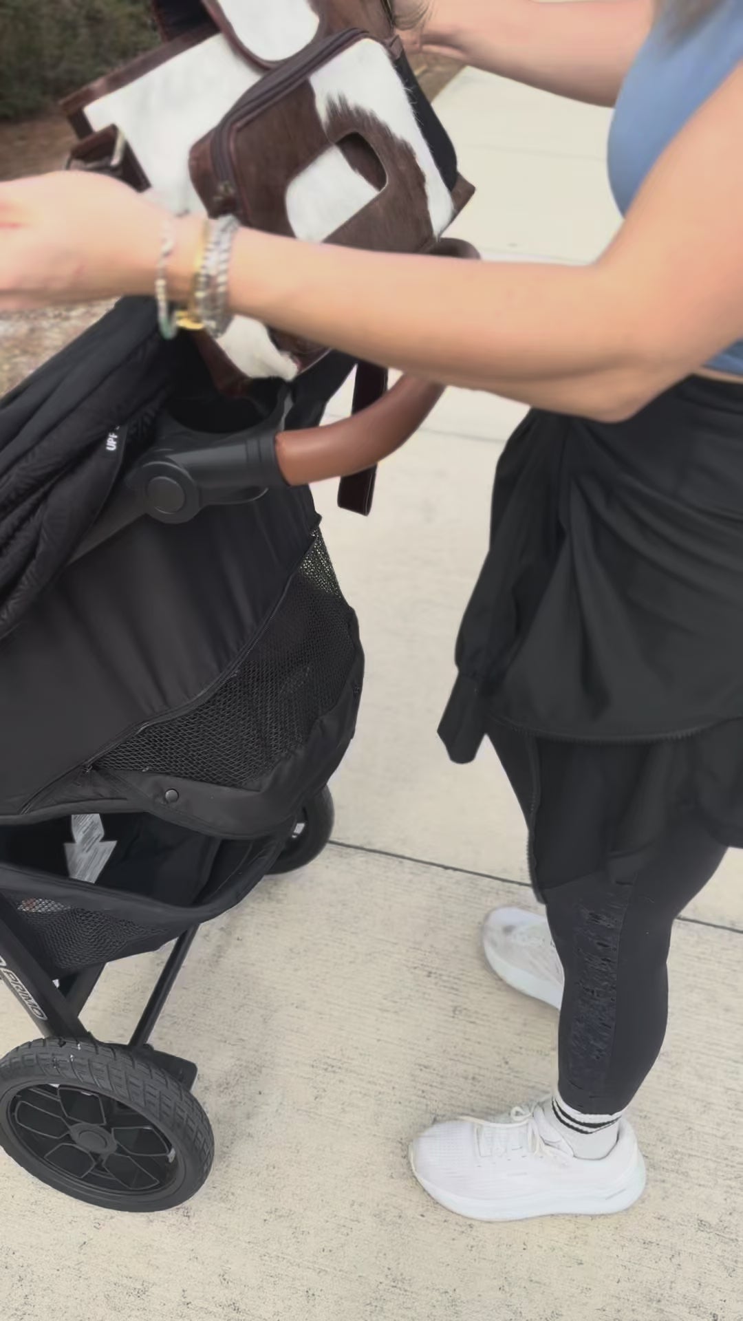 The Outlaw Parent™ Cowhide Stroller Bag