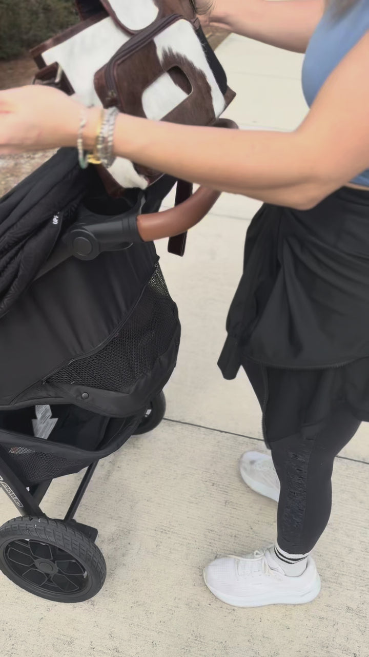 The Outlaw Parent™ Cowhide Stroller Bag