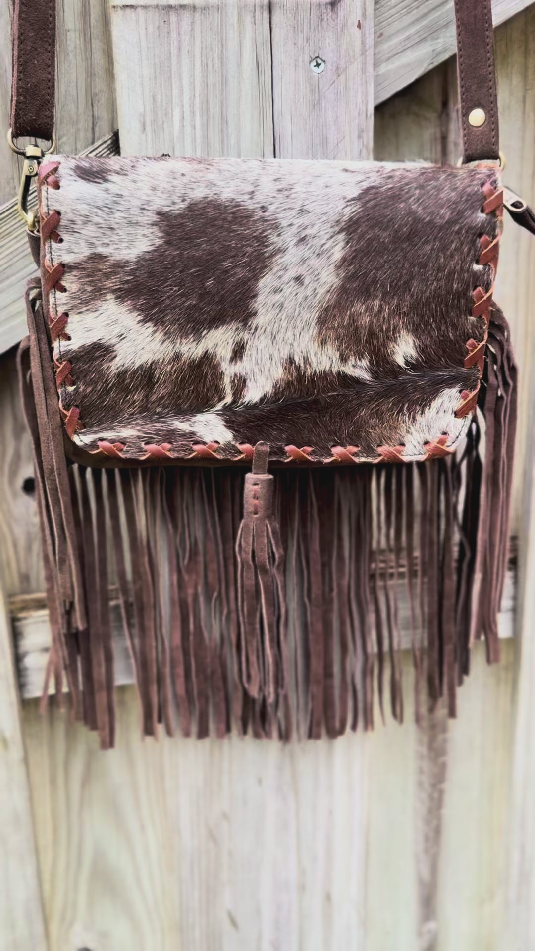The High Desert Fringe Crossbody | Suede & Hair-On Cowhide